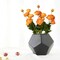 5 Stems UV-Resistant Artificial Silk Ranunculus Flowers – 23" Tall Orange Faux Blooms with Bendable Stems for Wedding Centerpieces, Home & Event Decor